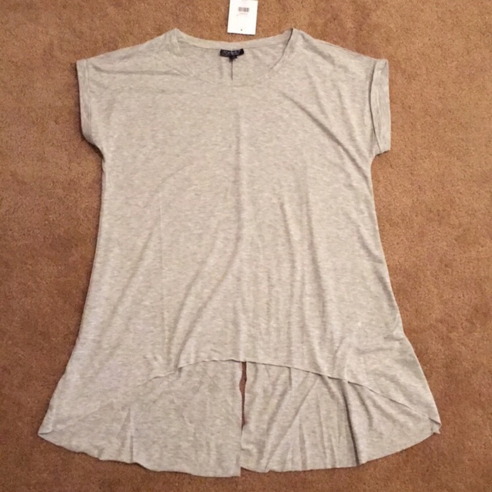 NWT Topshop split back high low tee - Picture 6 of 8